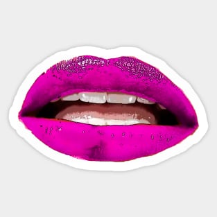 Pink Lips bywhacky Sticker